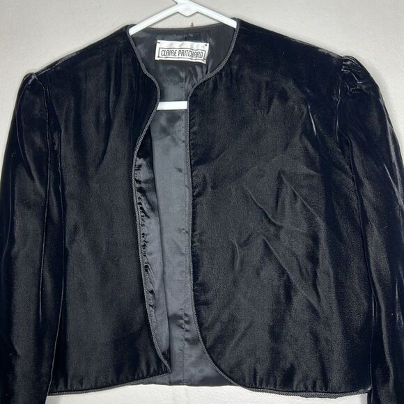 Claire Pritchard vintage velvet bolero jacket size small - Picture 4 of 6